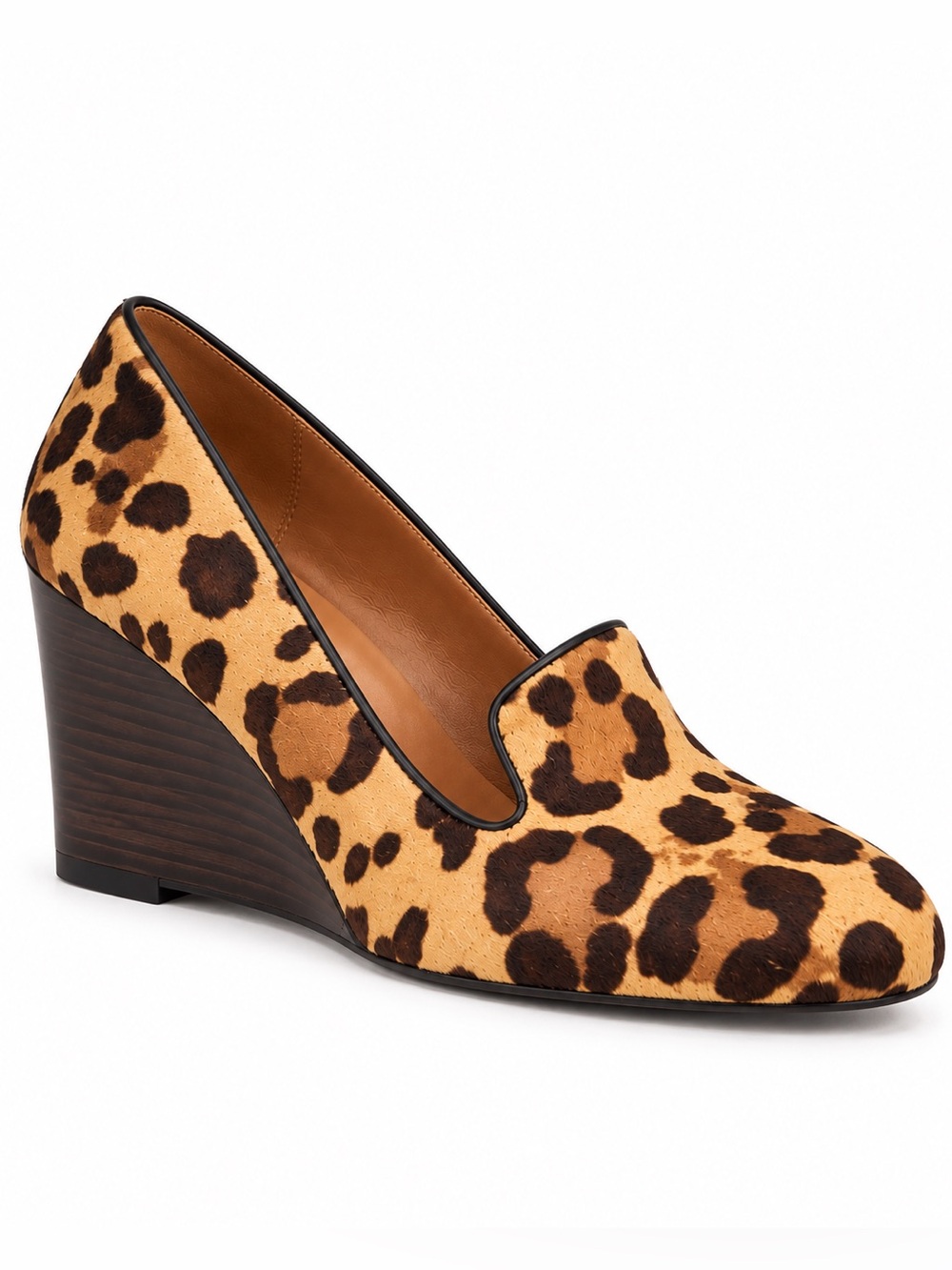 Donald J. Pliner Leopard Print Loafers in Brown and Tan size 6